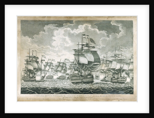 View of the British Fleet under the command of Admiral Duncan by John Fairburn
