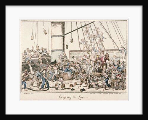 Crossing the Line by George Cruikshank