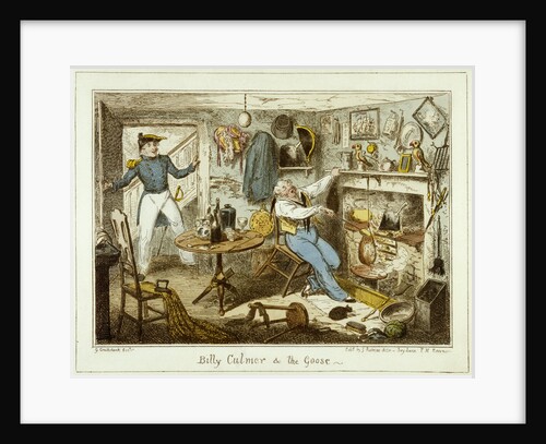 Billy Culmer & The Goose by George Cruikshank