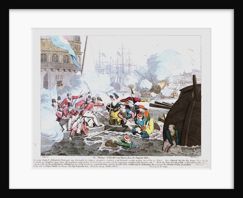 Die blutige Schlacht von Algier, den 26 August 1816 by Johann Michael Voltz