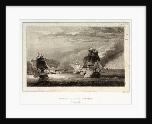 Attaque d' Alger par mer (3 Juillet 1830) by Pardinel