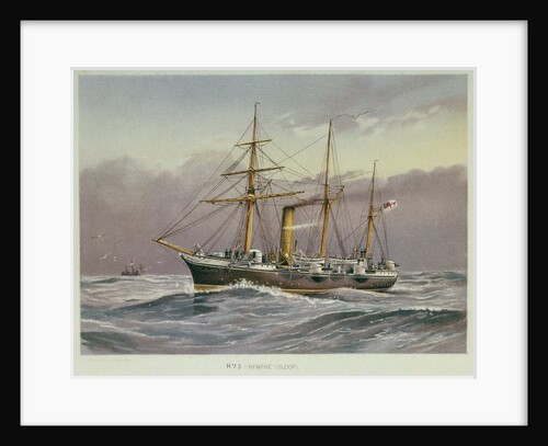 Sloop HMS 'Nymphe' under way by unknown