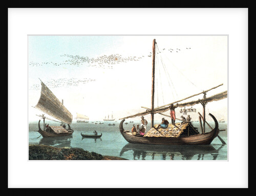 Malaye Proas by Thomas Daniell