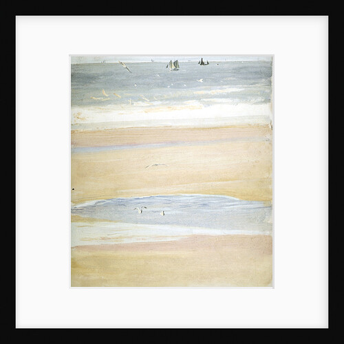Beach Scene with Seagulls and Fishing Craft by William Lionel Wyllie