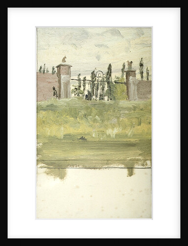The Gates to a Garden or Cemetery by William Lionel Wyllie