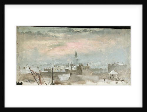 Study of Rooftops in the Snow by William Lionel Wyllie