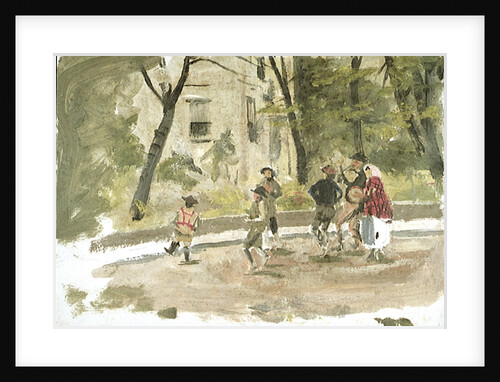 Musicians and Dancers, Northern France by William Lionel Wyllie