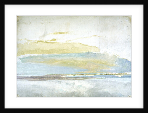 A view across Poole Harbour towards the Isle of Purbeck, with Old Harry Rocks by William Lionel Wyllie