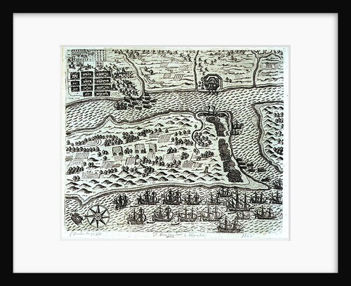 Francis Drake's attack on St Augustine, 1586 by unknown