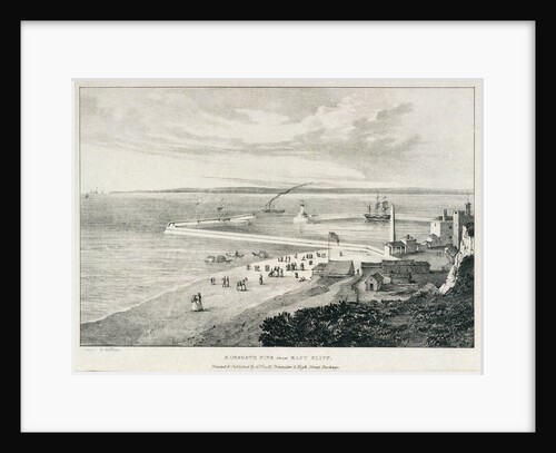 Ramsgate pier from East Cliff by George Rowe