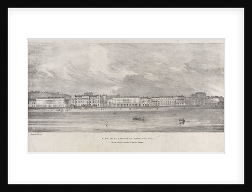 View of St Leonards from the sea by George Rowe
