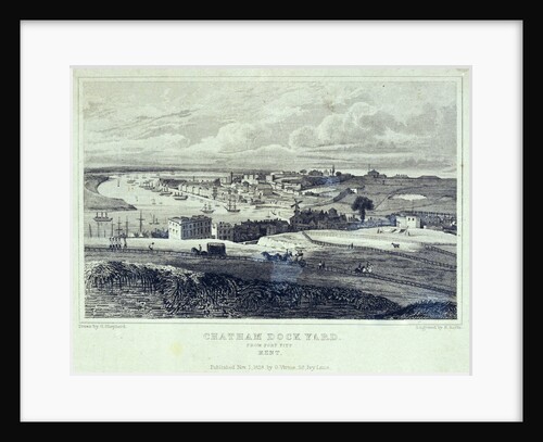 Chatham Dock Yard from Fort Pitt Kent by George Shepherd