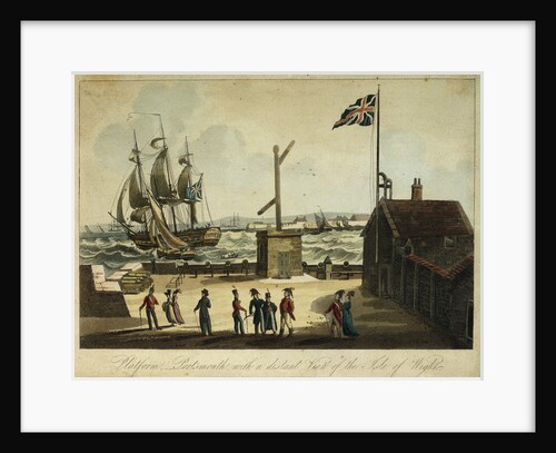 Platform, Portsmouth, with a distant view of the Isle of Wight by Heath