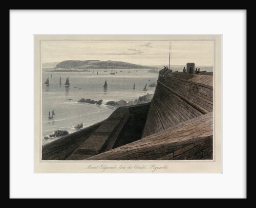 Mount Edgecumbe, from the Citadel, Plymouth by William Daniell