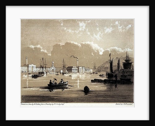 The Victualling Office From Richmond Walk, Devonport. Views from the most picturesque parts of Mount Edgcumbe No.1 by Nicolas Matthew Condy