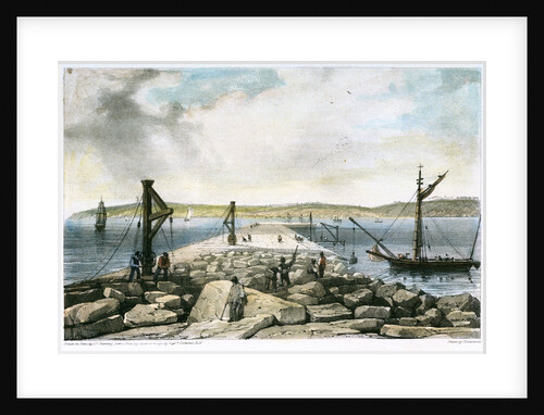Breakwater towards the west by G.R. Sartorius