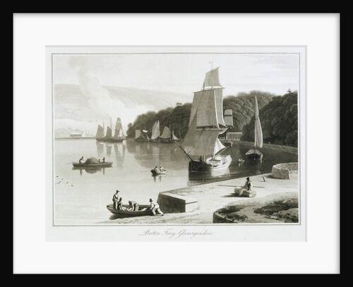 Britton Ferry, Glamorganshire by William Daniell