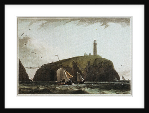 Lighthouse on the South Stack, Holyhead by William Daniell
