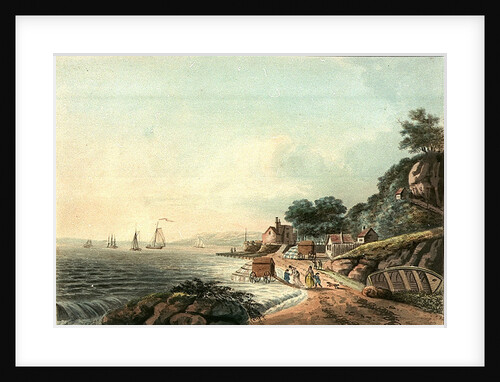 View of the Castle & bathing place at Cowes by J Hassell