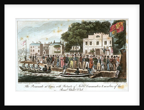 The promenade at Cowes by Robert Cruikshank