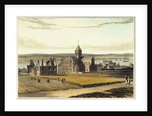 South-east view of the Cathedral & Palace, at Kirknall, Orkney by William Daniell