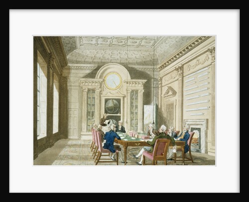 Board room of the Admiralty by Thomas Rowlandson