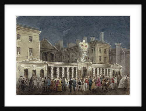 The Illumination at the Admiralty to celebrate the peace after the Crimean War by unknown