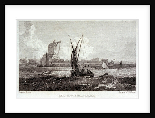 Mast House, Blackwall by William Bernard Cooke