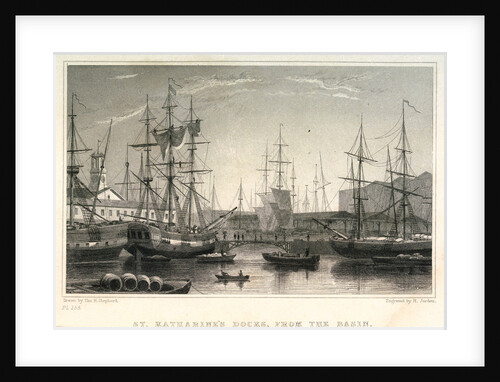 St Katharine's Docks, from the Basin by H. Jorden