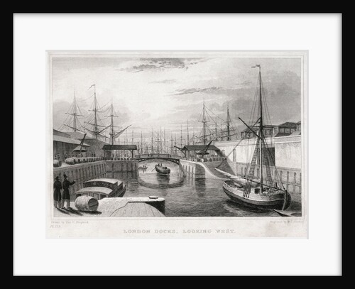 London Docks, looking west by Jones & Co