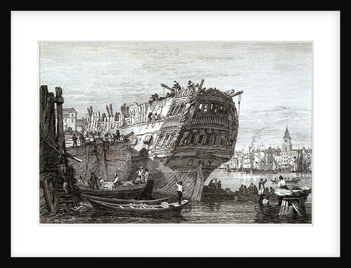 Ship Breaking opposite Wapping by Longman & Co