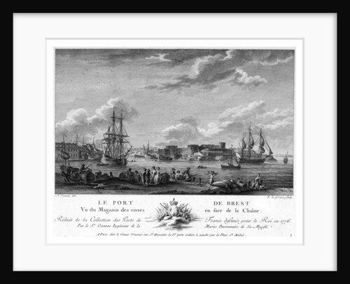 The harbour of Brest by Nicolas Marie Ozanne