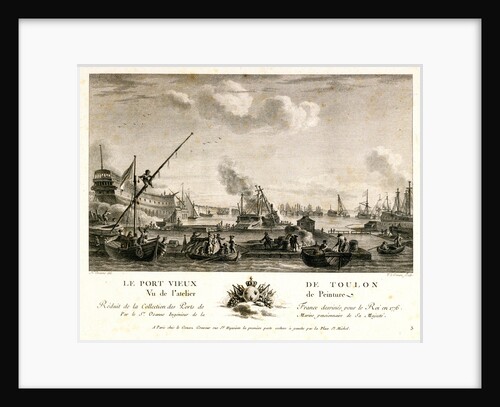 View of Toulon port, 1776 by Nicolas Marie Ozanne