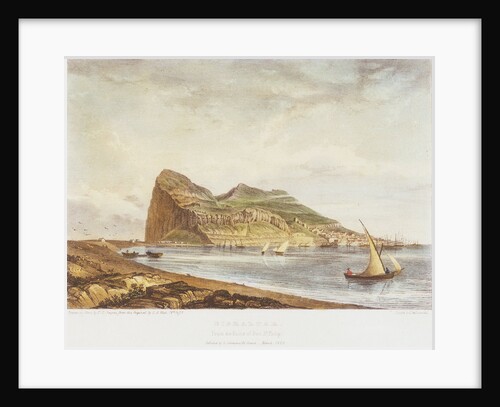 Gibraltar. From the ruins of Fort St Philip by H. A. West