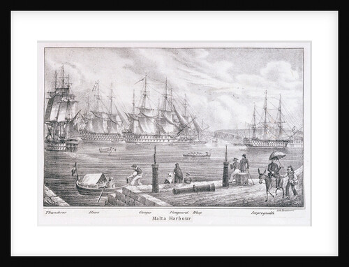 Malta Harbour by C. de Brocktorff