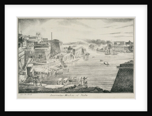 Quarantine harbour of Malta by C. de Brocktorff