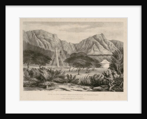 Site of the Twenty Feet Reflector at Feldhausen. Cape of Good Hope Sept 1834 by John Frederick William Herschel