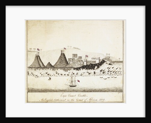 Cape Coast Castle - An English settlement on the coast of Africa 1828 by C. Jones