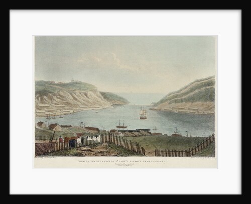 View of the Entrance of St John's Harbour, Newfoundland, from Fort Townshend, 1823 by P.C. Le Geyt