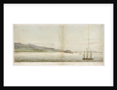 View of Callao, and distant view of Lima by unknown