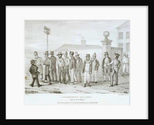 A Government Jail Gang. Sydney N.S Wales by Augustus Earle