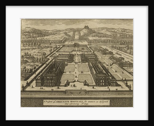 A Prospect of Greenwich Hospital for seamen by Johannes Kip