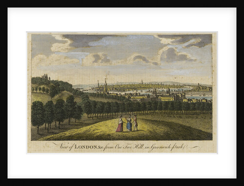 View of London, &c. from One Tree Hill in Greenwich Park by Pieter Tillemans