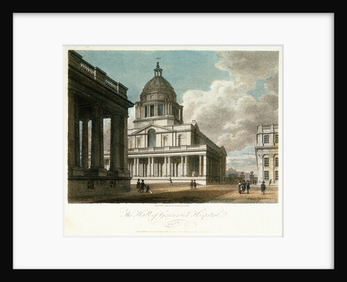 The Hall of Greenwich Hospital, Kent by Frederick Nash