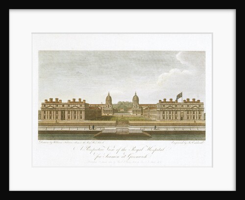 View of the Royal Hospital for Seamen at Greenwich by William Fabian