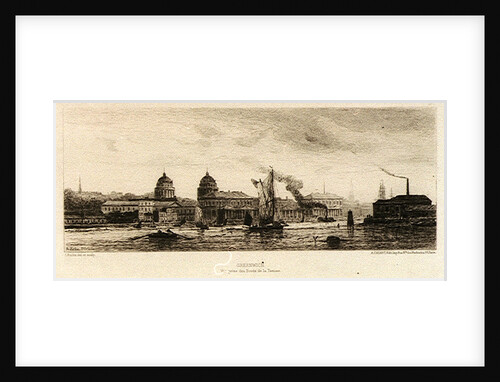 Greenwich. Vue prise des Bords de la Tamise by Auguste Ballin