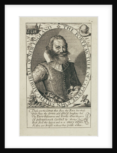 Captain John Smith, Admiral of New England by Simon van de Passe