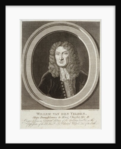 Willem van de Velde, the Elder by Godfrey Kneller