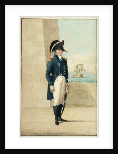 Captain (Alexander Ball?) wearing the uniform of 1795-1812 by Antonio Grech