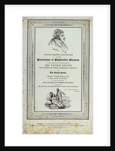 Captain Manby's Invention for the Preservation of Shipwrecked Mariners by J. Berryman